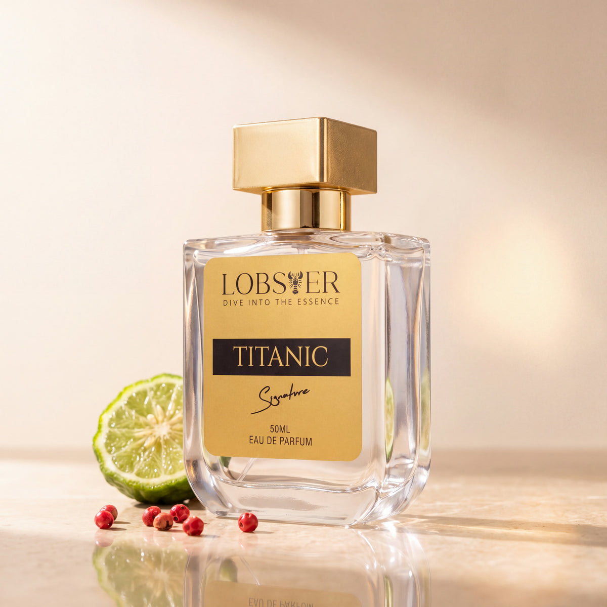 Titanic eau de parfum, three-quarter view