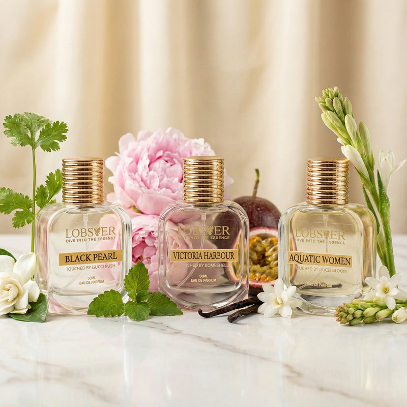Women's Luxury Fragrance Trio - Aquatic, Victoria Harbour & Black Pearl